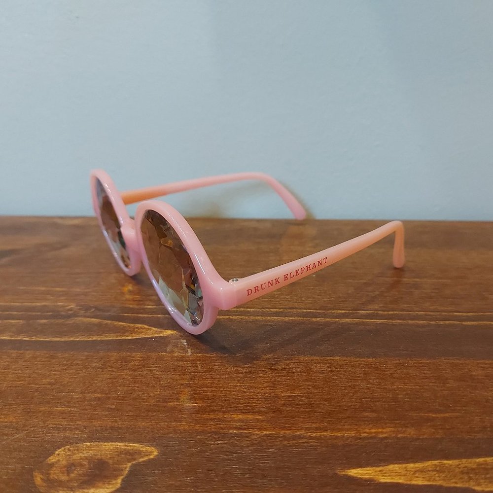 2/$8 Drunk Elephant "Rose" Cloured Glasses